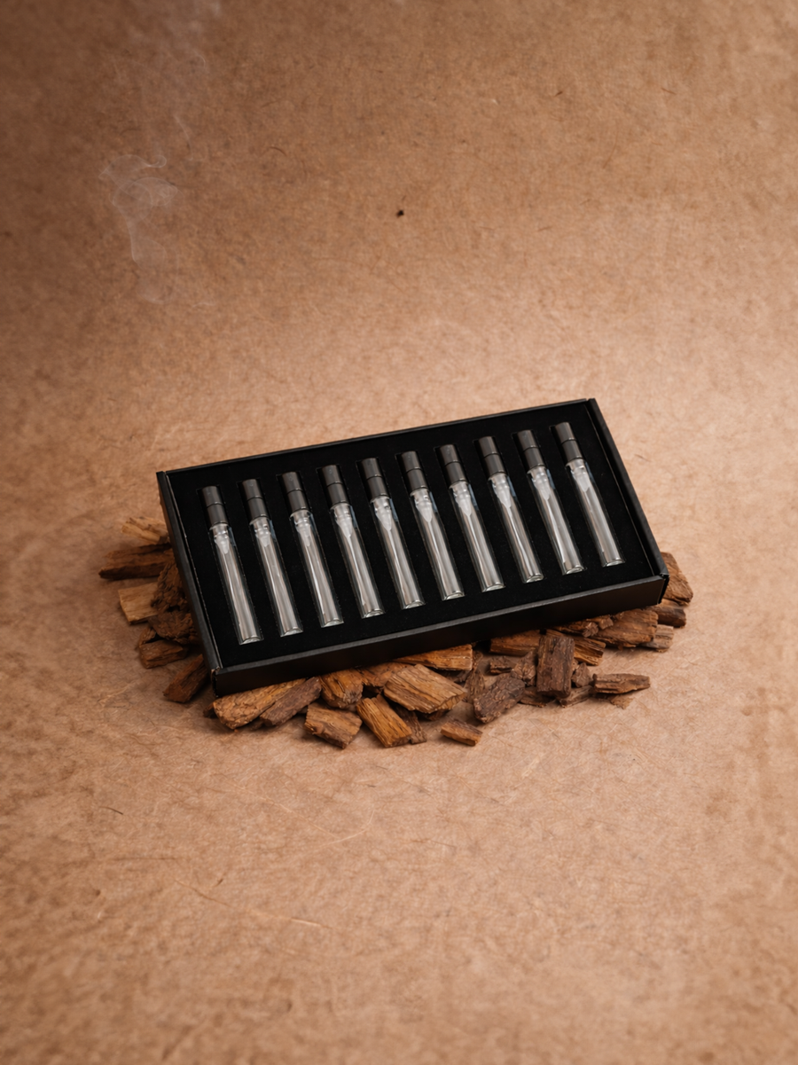 Set d'échantillons orientaux et boisés 2ml