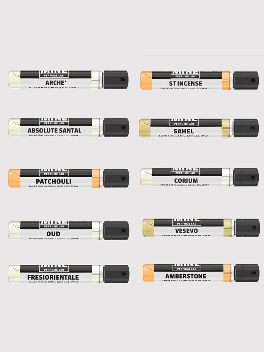 Set d'échantillons orientaux et boisés 2ml