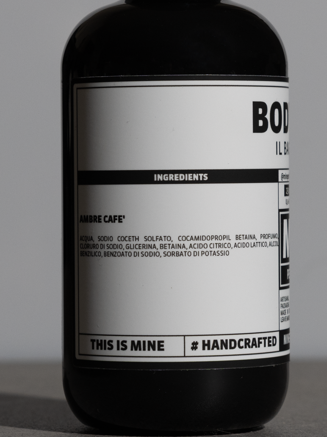 AMBRE CAFE' BODY WASH